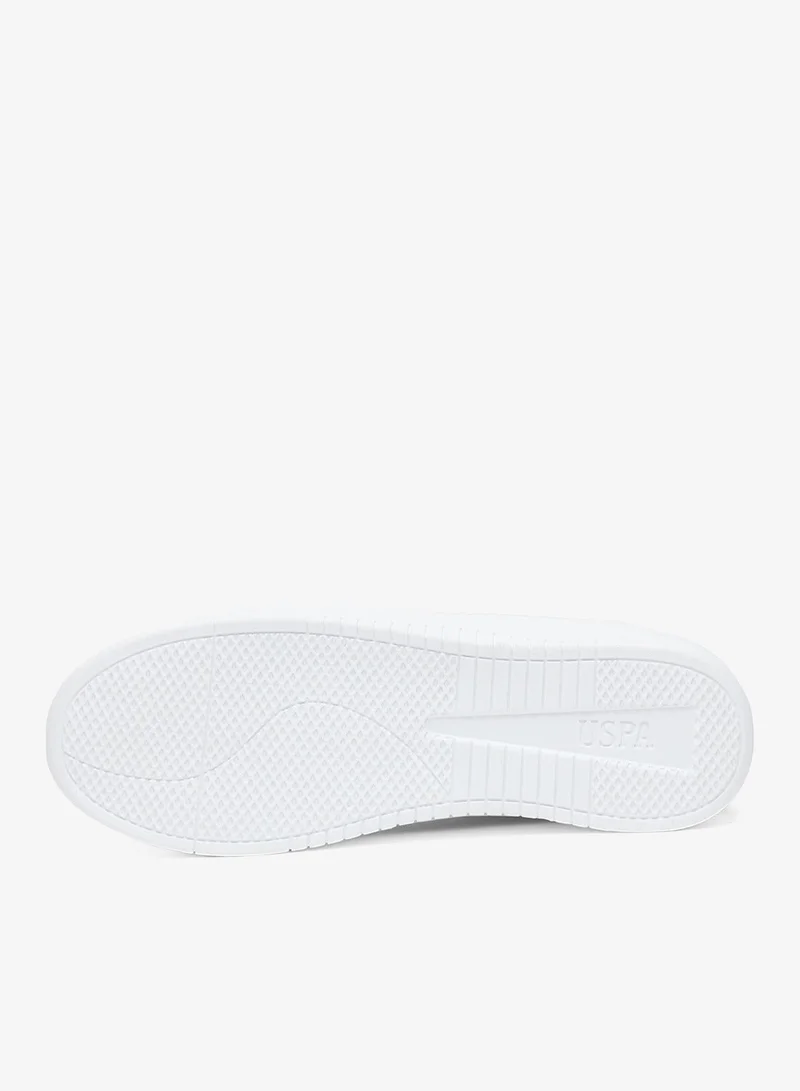 U.S. Polo Assn. Black/White Men's Black Low-Top Sneakers - Sleek Style with Lace-Up Design Shoes and Comfort Cushioned Sole for Everyday Wear for Men | Best Price UAE