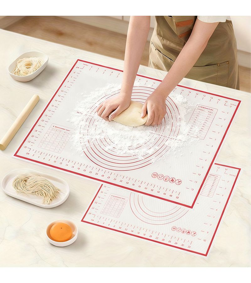 Black Extra Large Non-Stick Pastry Mat For Baking Rolling Dough And Countertop Protection - Image 1