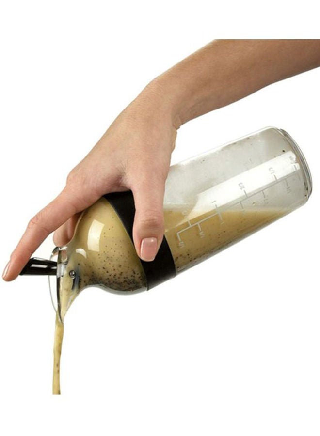 NIBEMINENT Good Grips Salad Dressing Shaker Clear/Black 2.5x2.5x8.8inch - Image 2