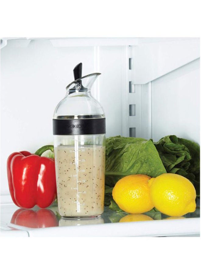 NIBEMINENT Good Grips Salad Dressing Shaker Clear/Black 2.5x2.5x8.8inch - Image 3