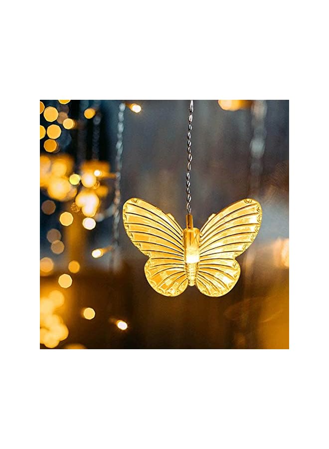 The Bros Decorative Lights, Butterfly Curtain Lights, Window Fairy Light, 48LED Twinkle String Light with Remote, 4.9FT USB Powered, for Bedroom, Party, Wedding, Holiday, 8 Modes (Warm White) - Image 4