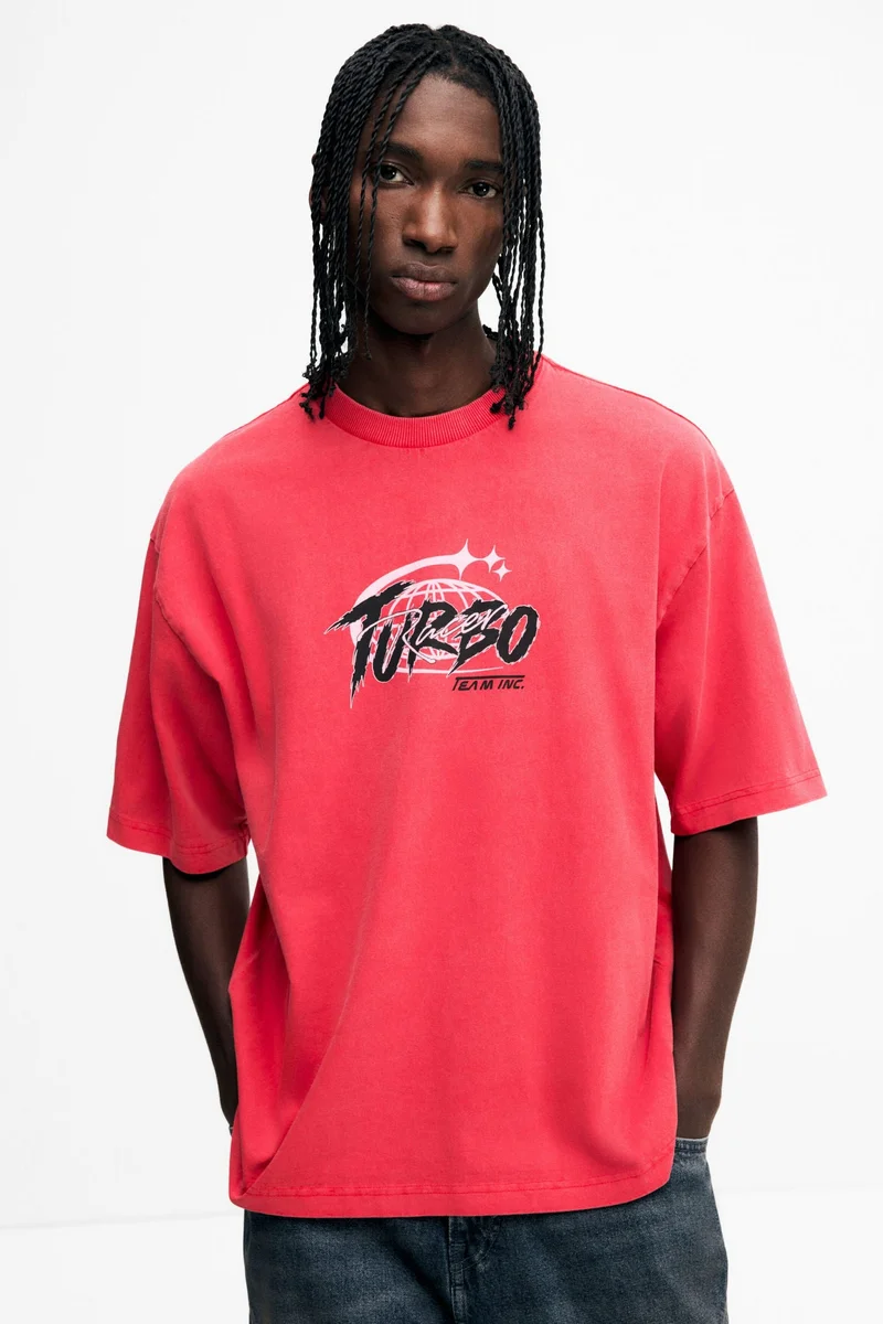 H&M Loose Fit Washed T-shirt