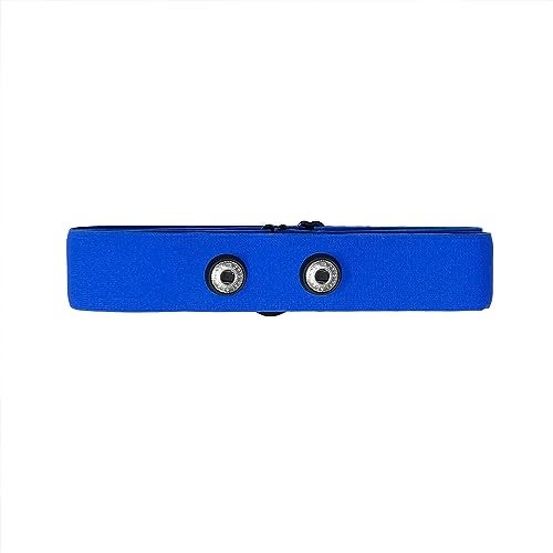 FITCENT Heart Rate Monitor Chest Replacement Strap Compatible with Polar H10 H9 H7, Adjustable Soft HR Belt Work for Polar Heart Rate Sensor (Blue) - Image 1
