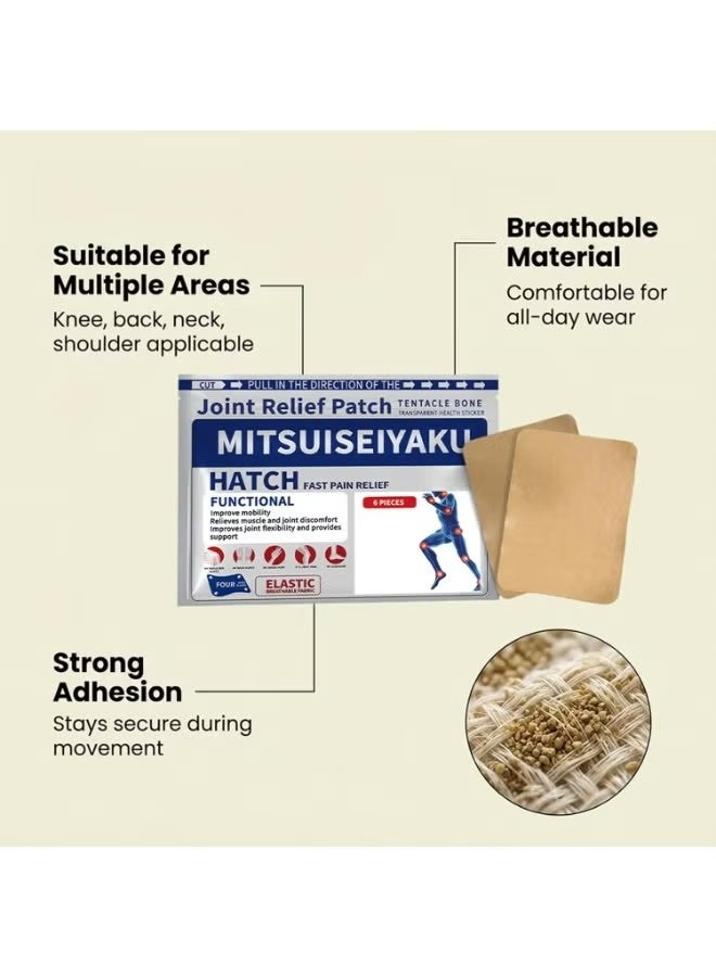 Hatch Joint Relief Patch, Joint Patch, Gentle Soothing Sticker | Shoulder Patches,for Knee Joint Back Muscle Neck Shoulder Leg Home Comfort - Image 4
