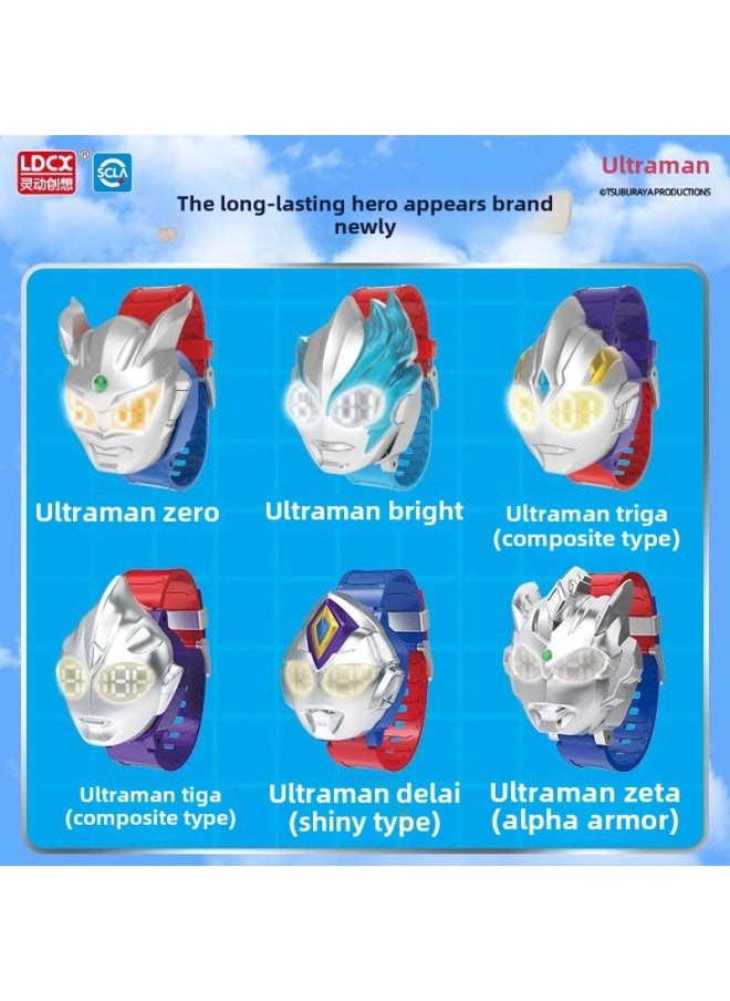 Generic - Genuine Ultraman Watch Children's Version Baby Deformation Luminous Sello Degas Toy Boy Cartoon Pupil-Color:【diga】ultraman Q-changing Watch - Image 1
