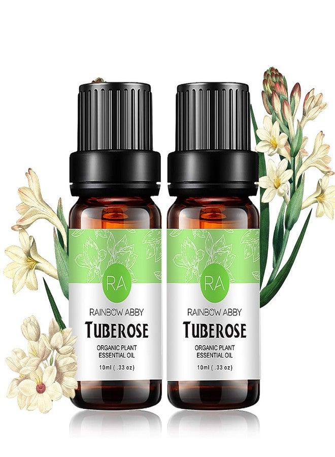 Rainbow Abby 2 Pack Tuberose Essential Oil 100% Pure Oganic Plant Natrual Flower Essential Oil for Diffuser Message Skin Care 2X10ML - Image 1