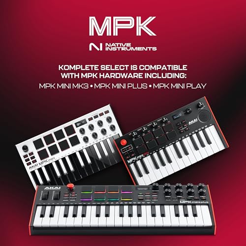 Akai Professional MPK mini MK3 – 25 Key USB MIDI Keyboard Controller With 8 Backlit Drum Pads, 8 Knobs and Music Production Software included (White) - Image 4