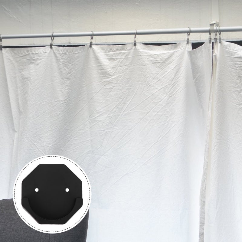 2pcs Adhesive Bathroom Rod Holder Mount Rod Socket for Shower Curtain Rod - Image 3