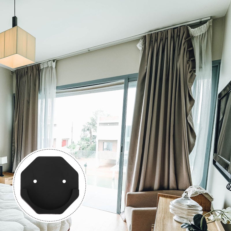 2pcs Adhesive Bathroom Rod Holder Mount Rod Socket for Shower Curtain Rod - Image 5