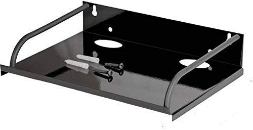 NURAT® Set top Box Rack Shelf Wall Mount Metal Heavy Stand Combo Pack (Set of 2, Black) - Image 2