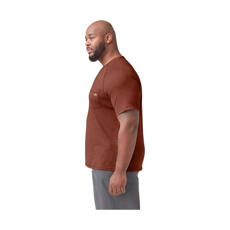 Dickies Dickies Men's Short Sleeve Performance Cooling Tee Big-Tall, Red Rock Heather, 4T  - Image 5