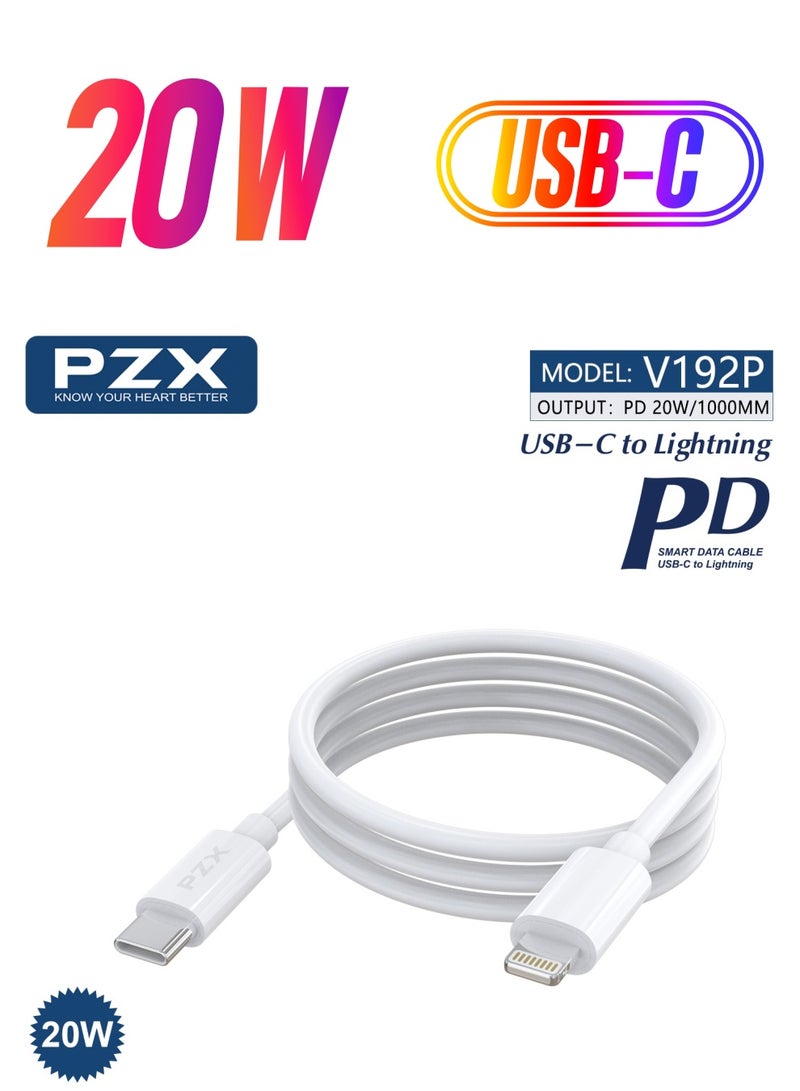 PZX 20W Fast Charging Type C to Lightning Cable - Image 1
