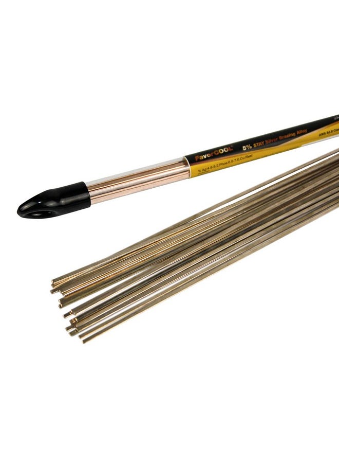 BLUEFIRE 20 Sticks BCuP-3 1/2 lb 5% Silver Solder Copper Phosphor Brazing Welding Rods Silver Nitrate Sticks Brazing rods for Storage HVAC and Air Conditioning Refrigerator Copper Solder - pzsku/ZA4602E43BEF6F0E14319Z/45/_/1740982940/ff9c3ca4-2a83-43b5-be77-cfae4bfa40e3