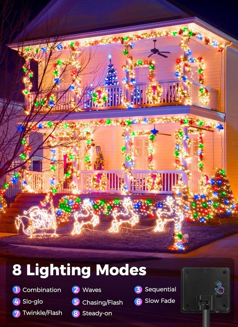 LITVERSE Solar Powered 120 LED Waterproof String Lights – Indoor/Outdoor Decorative PVC Fairy Lights for Garden, Patio, Landscape, and Holiday Decoration (Multi) - Image 5
