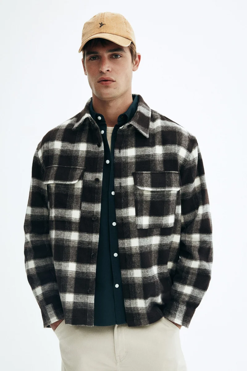 H&M Regular Fit Flannel overshirt