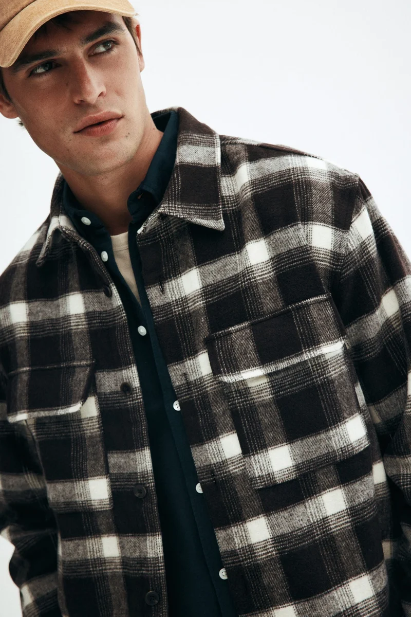 H&M Regular Fit Flannel overshirt