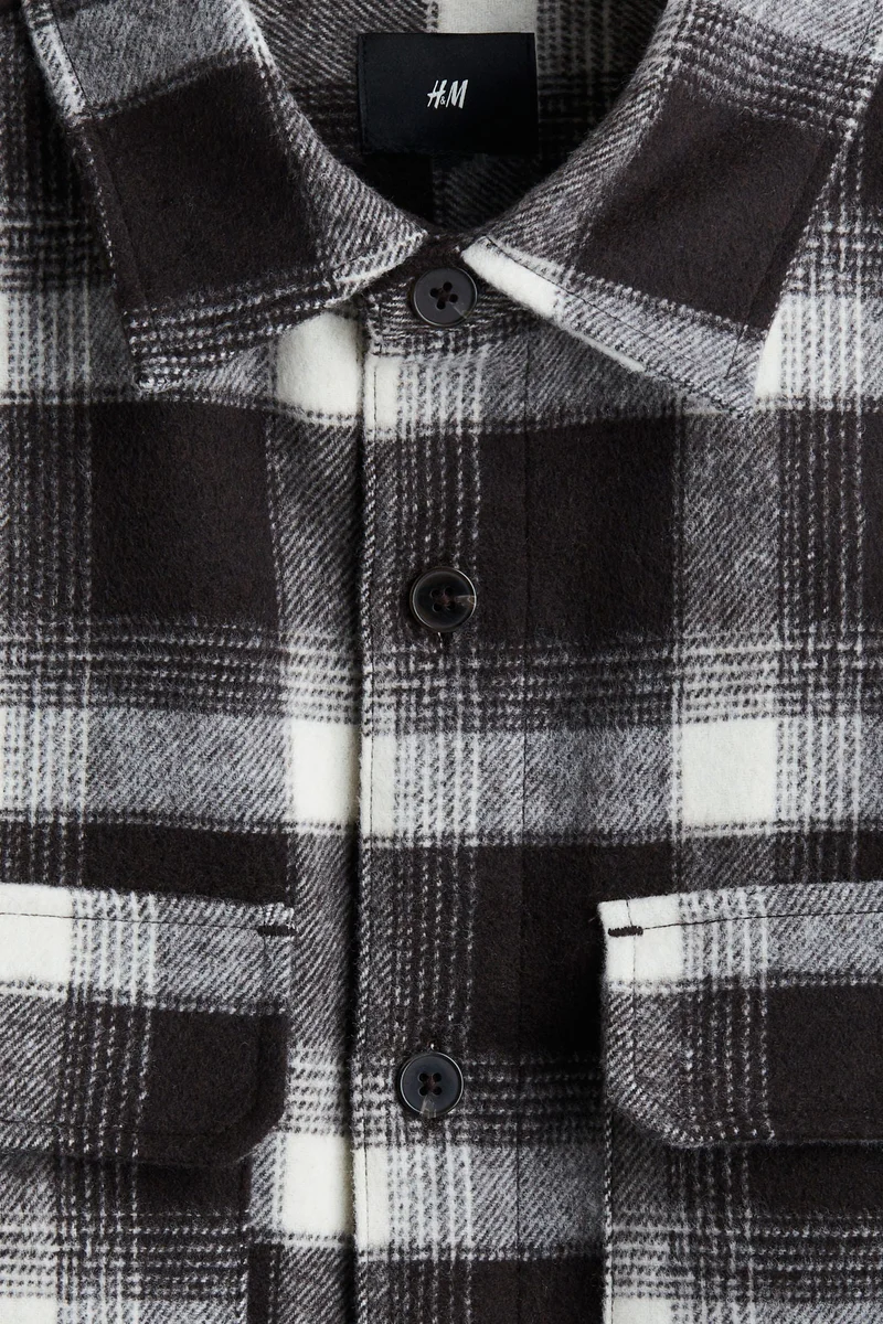 H&M Regular Fit Flannel overshirt