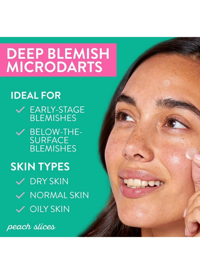 Peach Slices Peach Slices | Deep Blemish Microdarts | Acne Patch | Early Stage & Deep Pimples | Fast-Acting | Salicylic Acid | Tea Tree Oil | Niacinamide | Cica | Hyaluronic Acid | Spot Treatment | 9 Patches  - Image 2