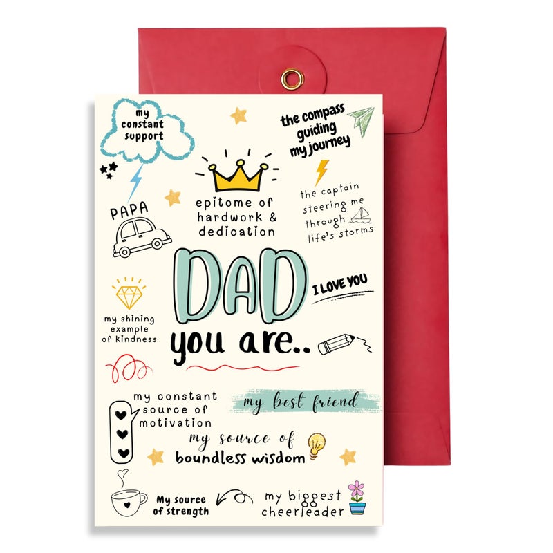 Northland 'Dad You are My Bestfriend' Father's Day Greeting Card | Best Greeting Card for Father/Dad for Father's Day/Father Birthday Card - Image 5
