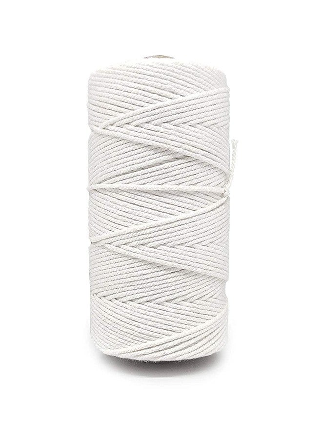 ProKart Twisted Piping Macrame Cotton Cord/Dori Thread & Candle Making (35 Meters, 1.5 mm) for Macrame DIY and Other Projects (Bleach White) - Image 1