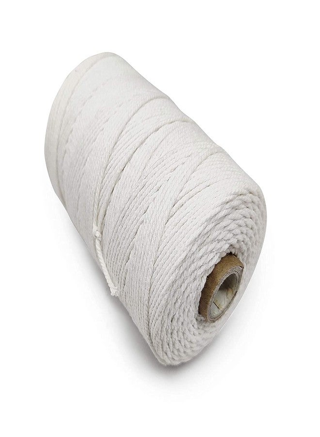 ProKart Twisted Piping Macrame Cotton Cord/Dori Thread & Candle Making (35 Meters, 1.5 mm) for Macrame DIY and Other Projects (Bleach White) - Image 2