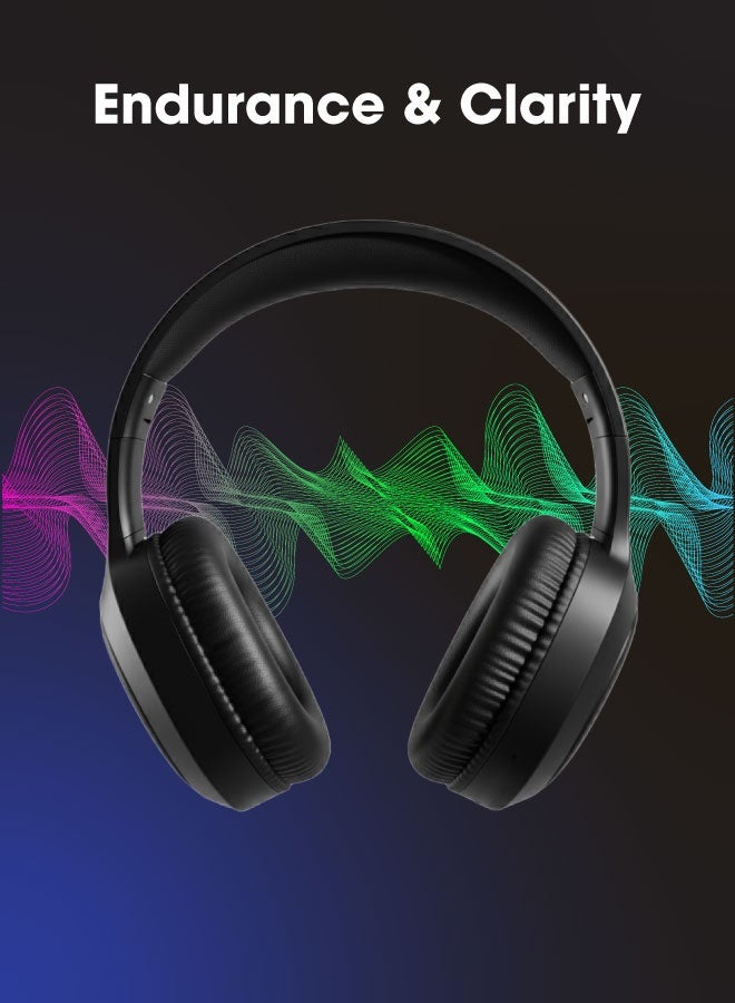 blupebble C85 Pulse Audio Wireless Over-Ear Foldable Headphones – Bluetooth 6.0, 40mm Drivers, Deep Bass Stereo, 25H Playtime, Siri & Google Assistant, Low Latency Mode, Built-in Mic, Fast Charge USB-C, Noise Isolating Headset for iOS & Android - Image 5