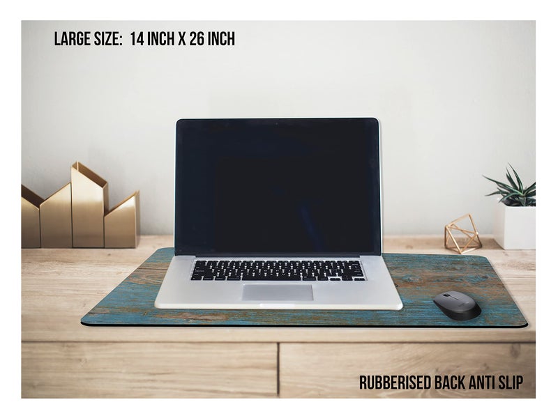 PAPER PLANE DESIGN Extra Large Mouse Pad Work Table Mat Anti Slip Washable 5mm Thick 14 inch x 26 inch (Mousepad - C) - Image 3