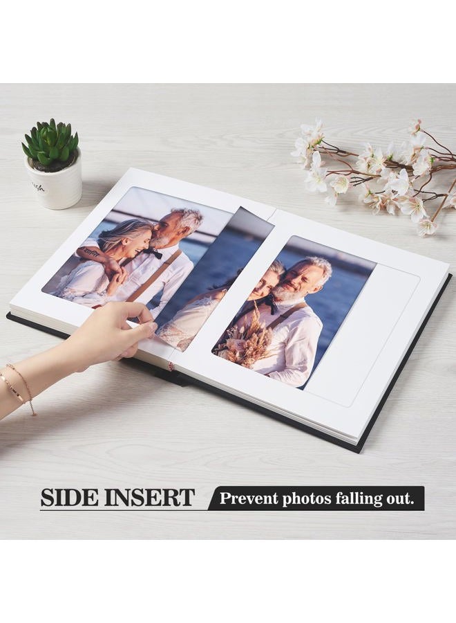 Pssoss Photo Album 8x10 with Writing Space Linen Cover 8x10 Photo Album Book Holds 20 Photos Ideal for Wedding Theme-Album and Baby Photo Albums (Beige,20 Pockets) - Image 3