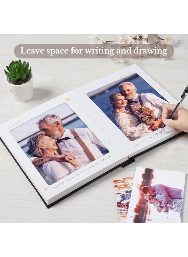 Pssoss Photo Album 8x10 with Writing Space Linen Cover 8x10 Photo Album Book Holds 20 Photos Ideal for Wedding Theme-Album and Baby Photo Albums (Beige,20 Pockets) - Image 4