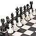 Kvintes 15 Large Chess Set for Adults with Weighted Acrylic Chess Pieces 35 King Portable Folding Marbling Wooden Chess Board Travel Chess Sets Family Board Game Gift Elegant Classic Chess Game - Image 4