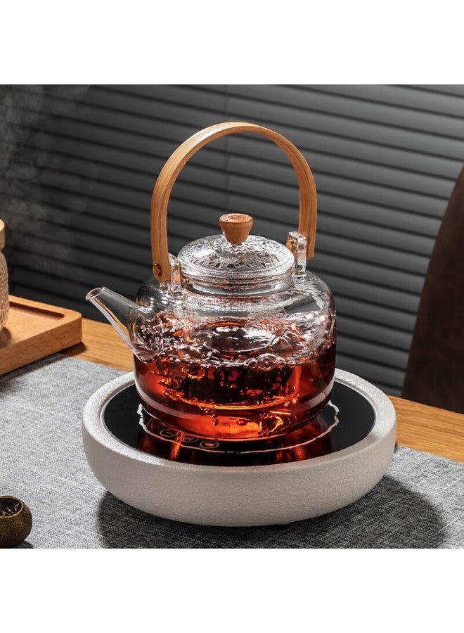 Yihutea Glass Teapot With Handle, Electric Ceramic Stove Tea Maker, Heat-resistant, Heatable Tea Brewing Set, All-glass Kettle - Image 4