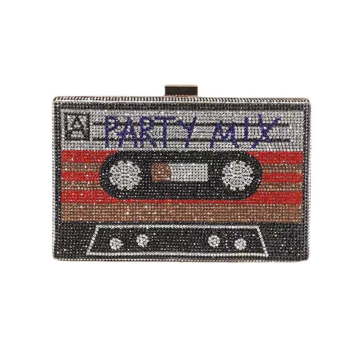 New Retro Style Diamond-Encrusted Dinner Bags Full Of Diamonds Clutch Bags Party Women'S Bags Ready-Made Dress Tapes - Image 2