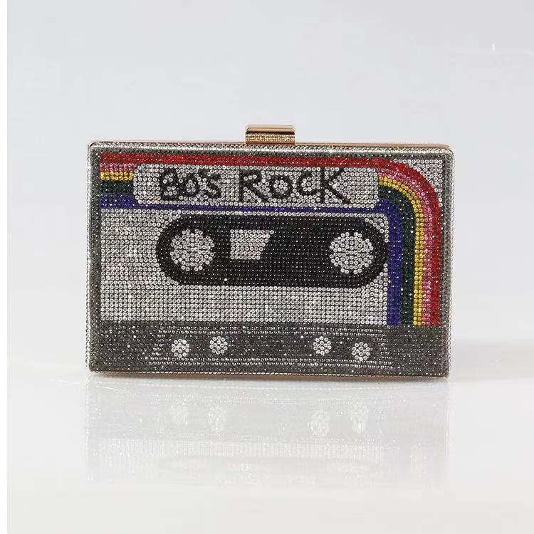 New Retro Style Diamond-Encrusted Dinner Bags Full Of Diamonds Clutch Bags Party Women'S Bags Ready-Made Dress Tapes - Image 1