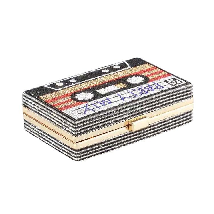 New Retro Style Diamond-Encrusted Dinner Bags Full Of Diamonds Clutch Bags Party Women'S Bags Ready-Made Dress Tapes - Image 4