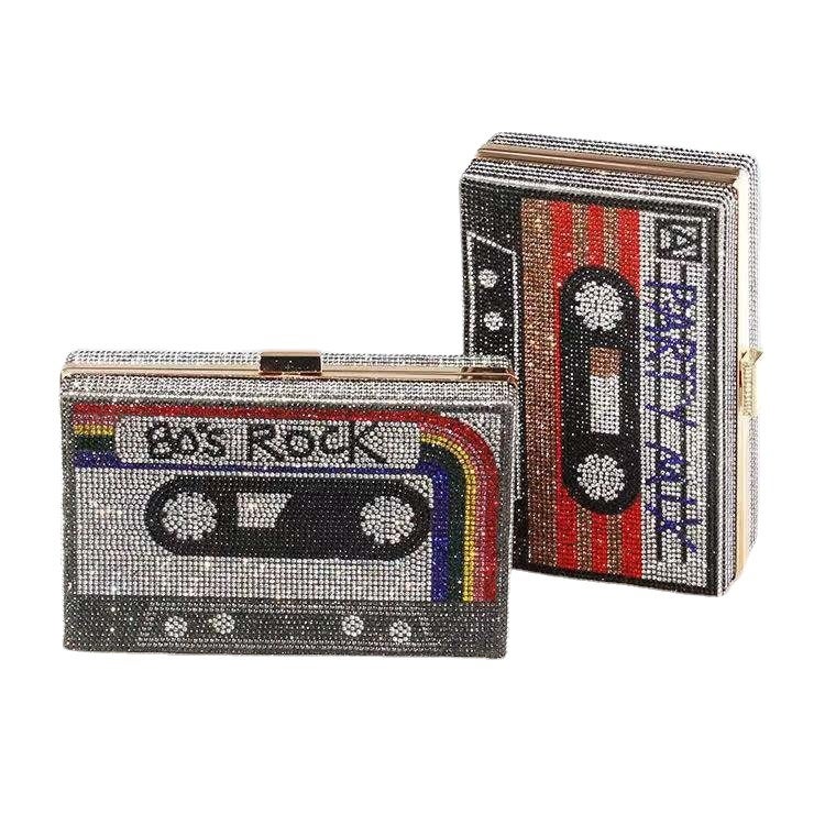 New Retro Style Diamond-Encrusted Dinner Bags Full Of Diamonds Clutch Bags Party Women'S Bags Ready-Made Dress Tapes - Image 5