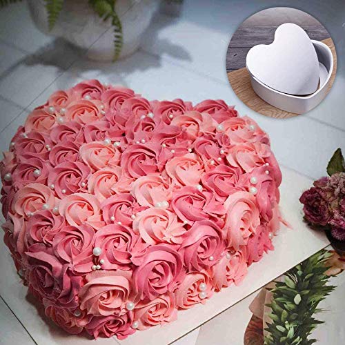 Fine Décor FineDecor Premium Aluminium Cake Pan/Mould Removable Bottom, Heart Shape (8 inch diameter * 2.3 inch height), FD 3027 - Image 5