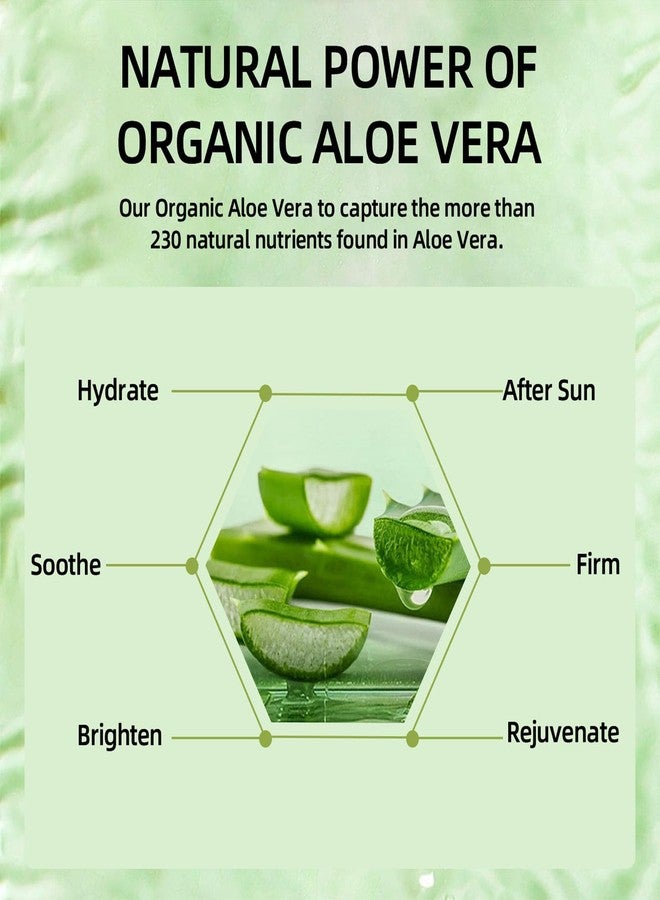 Grospe Aloe Vera Moisturizer Facial Cream,Facial Cream With 98% Organic Aloe Vera,Anti Wrinkle Face Moisturize Cream,For Dry Skin,Acne Scars,Soft,Moisturizing,And Delicate Skin - Image 5