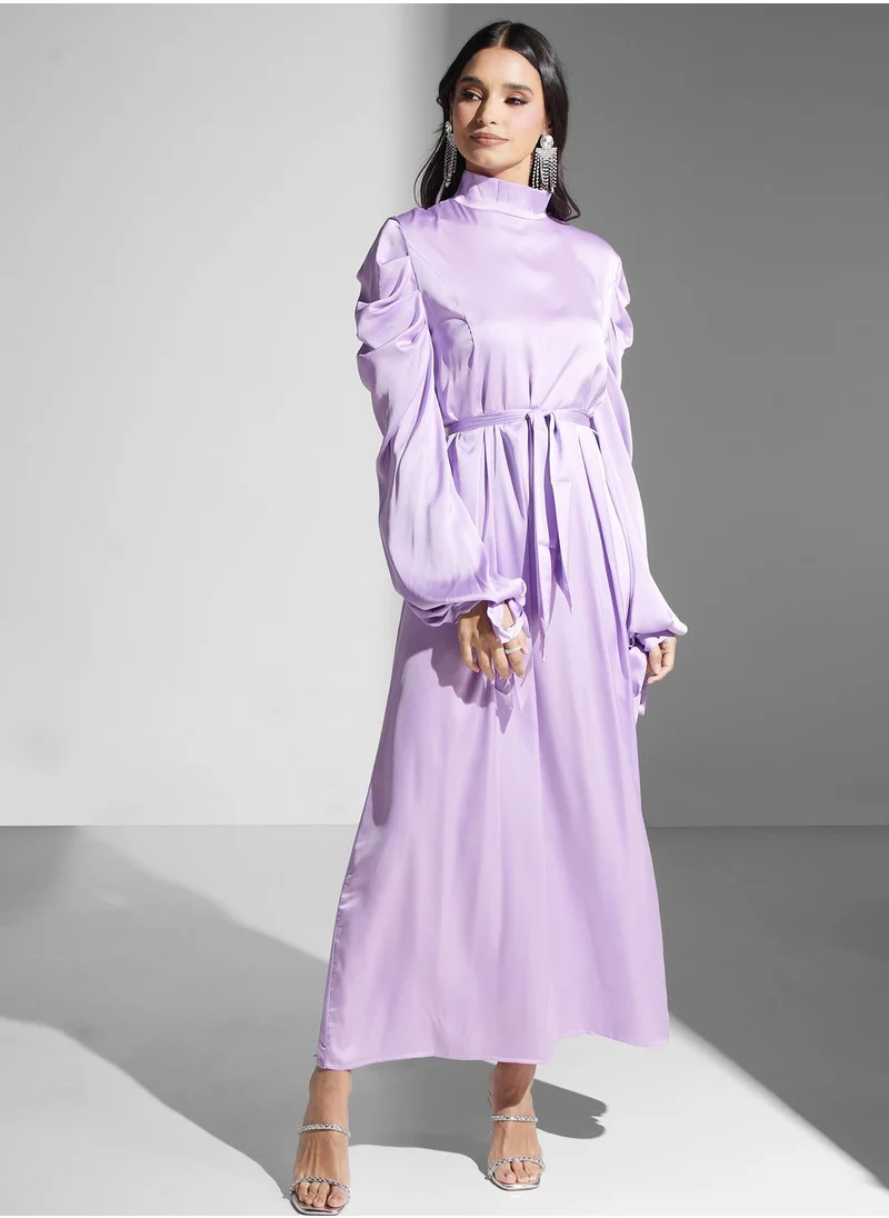 Khizana Puff Sleeve Detail Dress