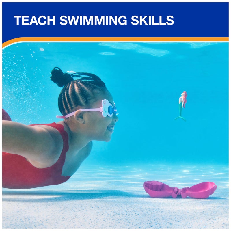 SwimWays سباحة واي ديزني الأميرة أرييل غوص ومفاجأة، ملحقات حمام السباحة وألعاب حمام السباحة للأطفال، مستلزمات حفلة حورية البحر وألعاب مائية للأطفال من عمر 5 سنوات وما فوق - Image 5