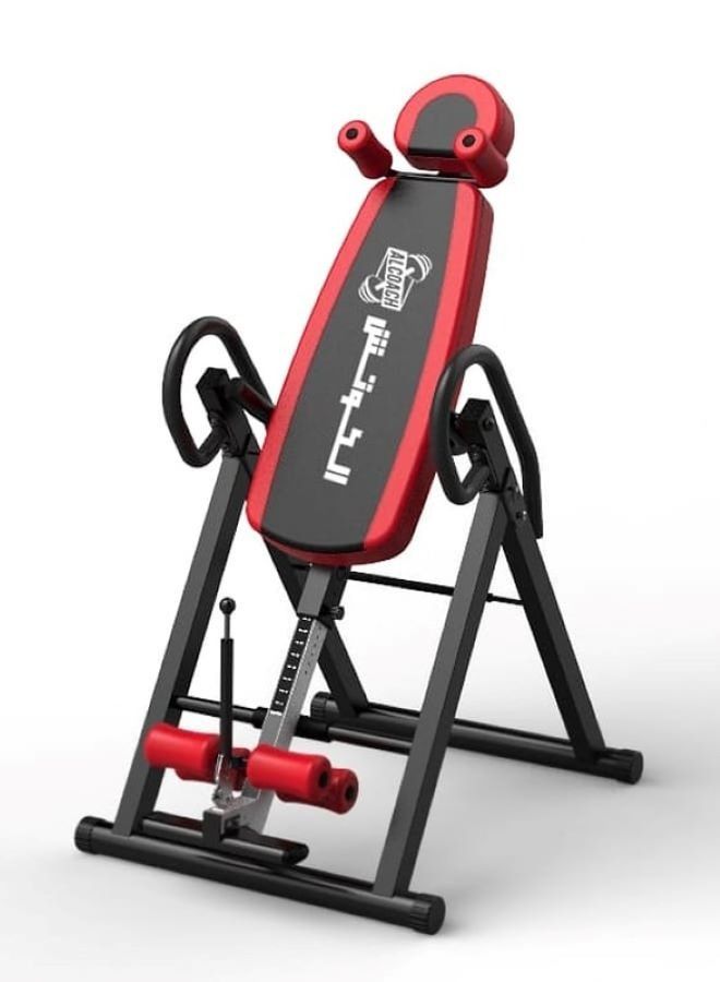 ALCOACH Heavy Duty Inversion Table Adjustable Headrest Protective Strap Back Extension Chiropractic Fitness Back Pain Relief Device - Image 1