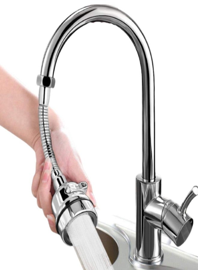 pepplo® Kitchen Sink Faucet Sprayer Attachment, 360° Rotatable Anti-Splash Nozzle with Hose, Water Saving Kitchen Sink Faucet Sprayer Head Replacement (with Strong Nozzle) - Image 1