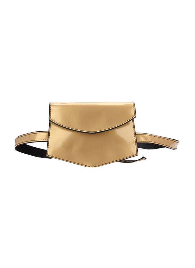 NIBEMINENT - Stylish And Elegant Waist Bag 19 x 14 cm Gold - Image 1