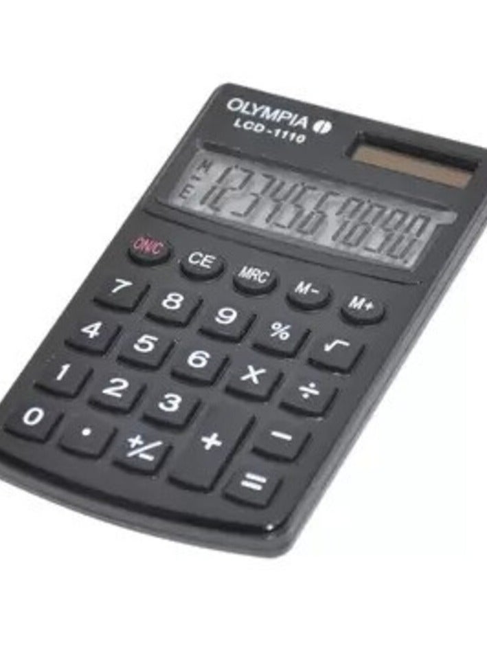 Olympia Pocket Calculator 10 Digits Black Color - OLCA941901001