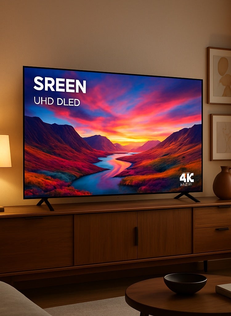 سرين شاشة سرين 65 بوصة سمارت LED – 4K UHD أندرويد 13 | تصميم بدون حواف | موديل SRET-65S4K2 - Image 2