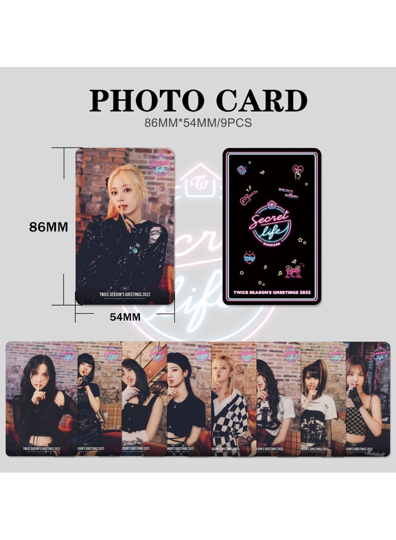 NIBEMINENT 9 Pcs Kpop TWICE Lomo Cards Card For Fans Collection Gifts - Image 2