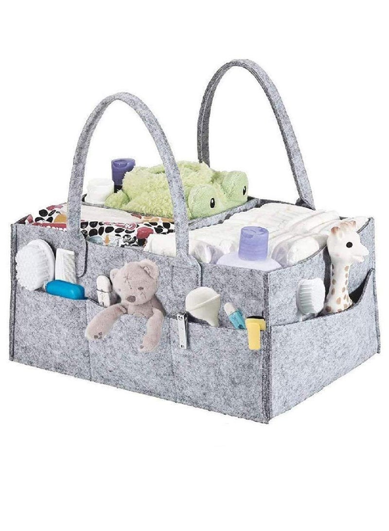 Baby Diaper Organizer Basket Nursery Diapers Table Durable Caddy Bag - Image 3