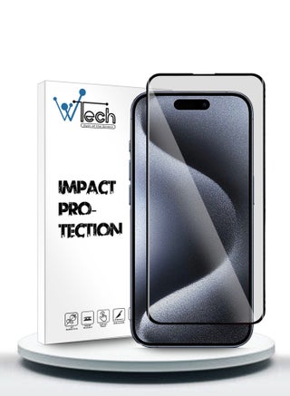 Apple iPhone 15 Pro 2023 Premium E2E Full Glue Full Cover Tempered Glass Screen Protector (MSGECN) - Clear/Black - pzsku/ZA4615F3AE76F1B7BAA18Z/45/_/1699948683/5e707d86-71f7-4b13-894b-79ef729feffb