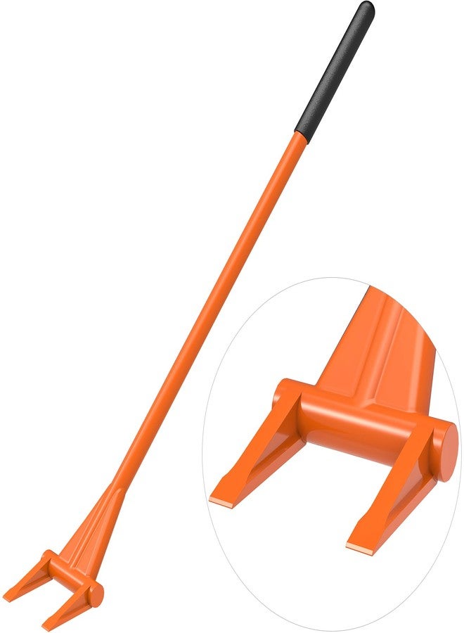 Dolibest 48'' Demo Bar, Heavy Duty 2-Tine Wrecking Bar with Ergonomic Handle for Efficient Wooden Demolition and Renovation, All-Steel Construction - Image 1