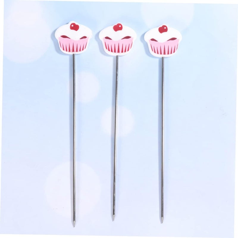 3pcs Cake Test Pin Baking Tester Cake Testing Needle Cake Probe Steel Needles Icing Cake Skewer Cake Making Tools For Cooking Cake Taster Shaped Bakers Cooking Bread Tool - Image 3
