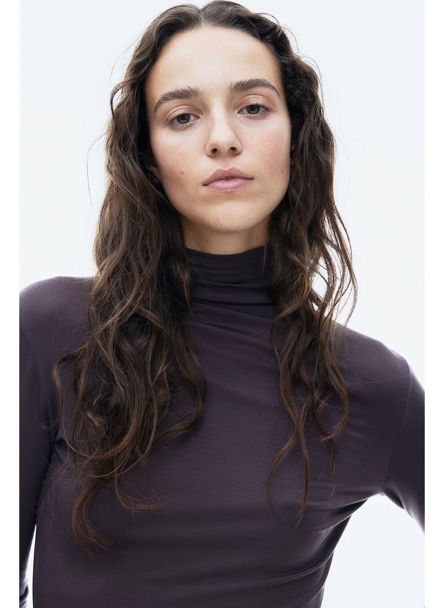 اتش اند ام Lyocell Turtleneck Top